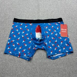 NEW Shinesty Boxer Briefs Men XL Blue Popsicle Ball-Halla Hammock Underwear